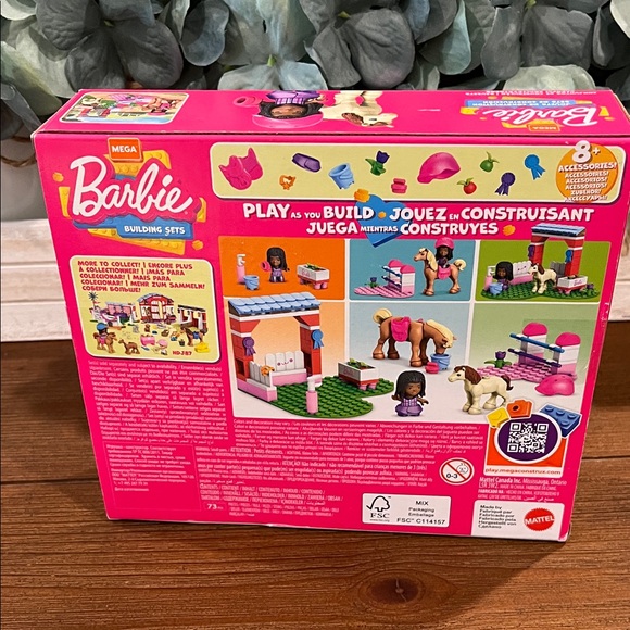 NWT Barbie Horse Jumping Building Set - Pink and Brown - Picture 6 of 9